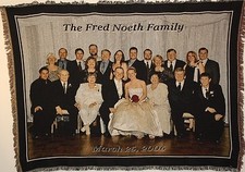DIY Design it Yourself - Large Custom Photo Throw BLANKET... DUDE - Fringed