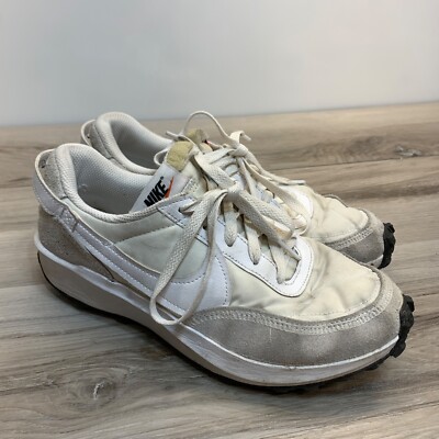 Women's Nike Waffle Debut Running Shoes DH9523-100 White/Black Woman's Size 7