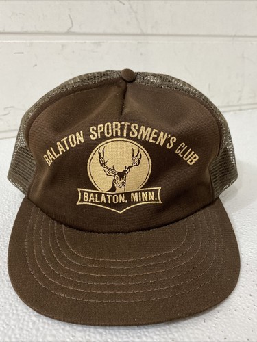 VINTAGE Balaton Sportsmens Club Balaton Minnesota Snapback Hat Cap Made in USA