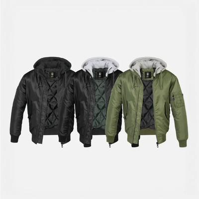 Brandit Hooded MA1 Bomber Jacket
