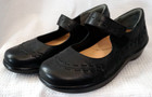 Ziera super support black leather comfort women shoes US 6.5 37W — photo 1