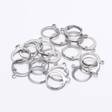 20-50PCS Lever Back Earring Findings 100 Stainless Steel Loo French Ear Clip