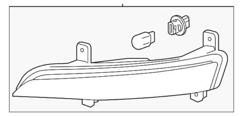 Original GM 2013-2017 Chevrolet Traverse izquierda estacionamiento señal de giro lámpara 23305608 Foto 2 de 3