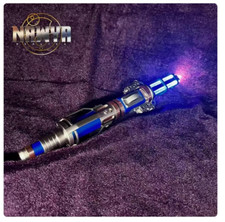 US Anime Doctor Who 12th Metal Sonic Screwdriver LED Color Change Prop Replica