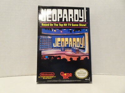 Jeopardy Switch Box Jeopardy (Nintendo Entertainment System, 1987) Game Box Slip Cover ...