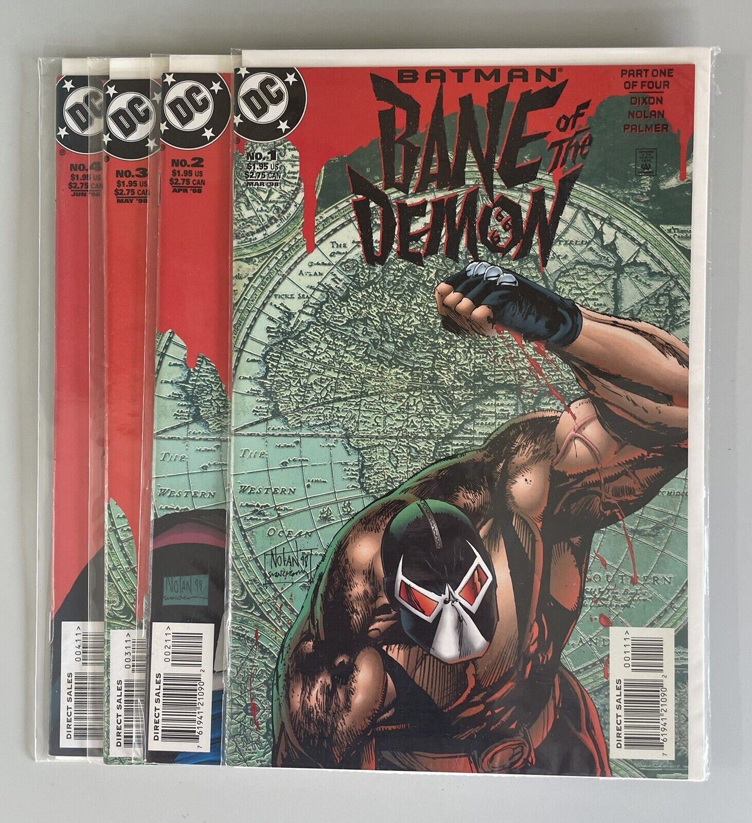 Batman:Bane of the Demon #1-4 Complete Series DC Comics 1998