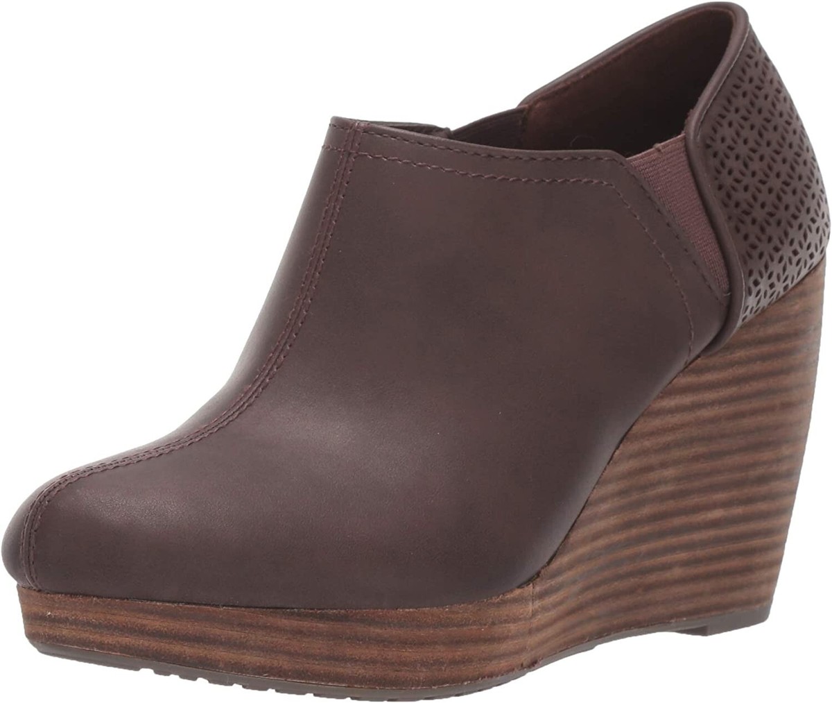 Scholl's Shoes Women's Harlow Boot Wedge Shootie Brown Size