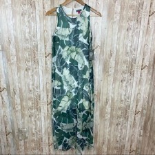 Vince Camuto Jungle Palm Overlay Maxi Dress Size XXS Women