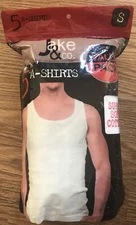 Jake & Co.  Mens A Shirts Super Soft Cotton Value Pack 5 Size S