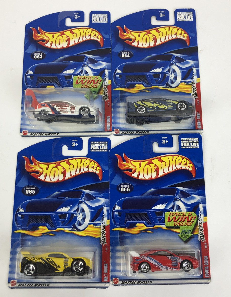 Mattel 2001 Hot Wheels TUNERS Series COMPLETE Four 4 CAR SET