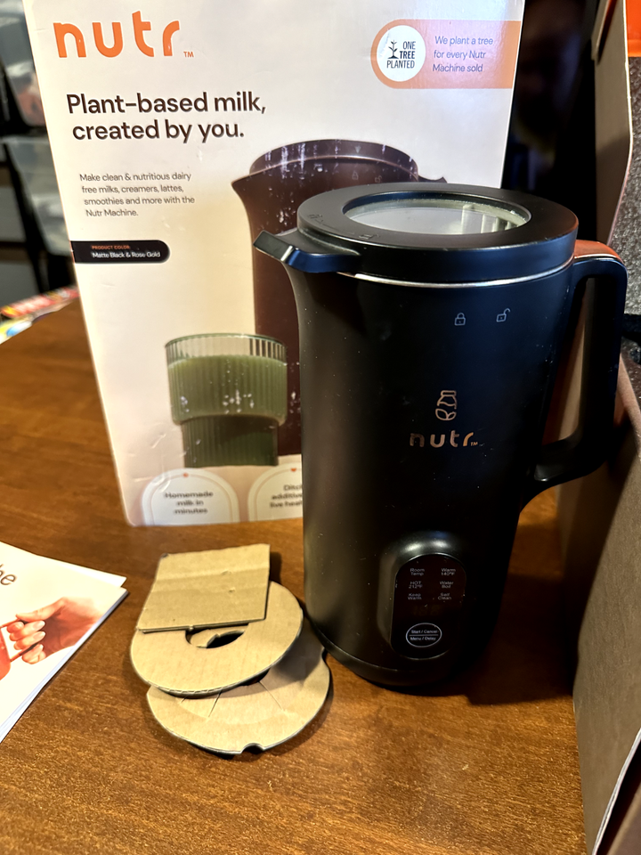 Nutr Machine Nut Milk Maker, Homemade Almond, Oat, Coconut, Plant With