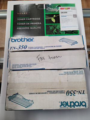 Brother tn-350 QTY2 and one DR-350 drum all in sealed packaging
