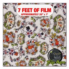 Hydrographic film Tattoo Spades Sticker Bomb hydro dipping 7' x 20" hydro dip