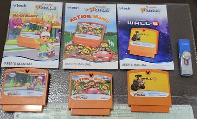 VTECH V. Smile Motion 3 Games 1 USB WALL-E, Action Mania Handy Manny Learning 