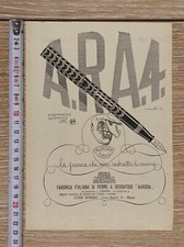 Antica pubblicità 1923 Penna Aurora Torino stilografica Ettore Ripamonti Milano
