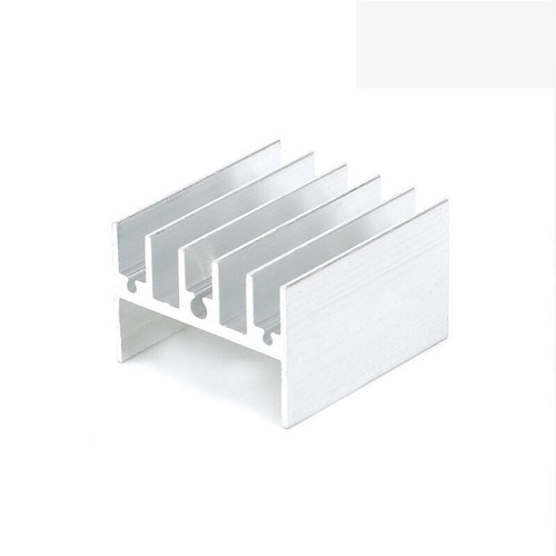 Various Sizes Aluminum Heatsink Heat Sinks IC Chip Transistor Black Silver Gold - Picture 6 of 7
