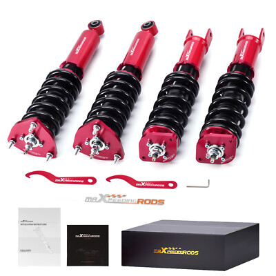 MaXpeedingrods 24 Way Damper Adjustable Coilovers For Nissan 370Z Z34 2009+ RWD