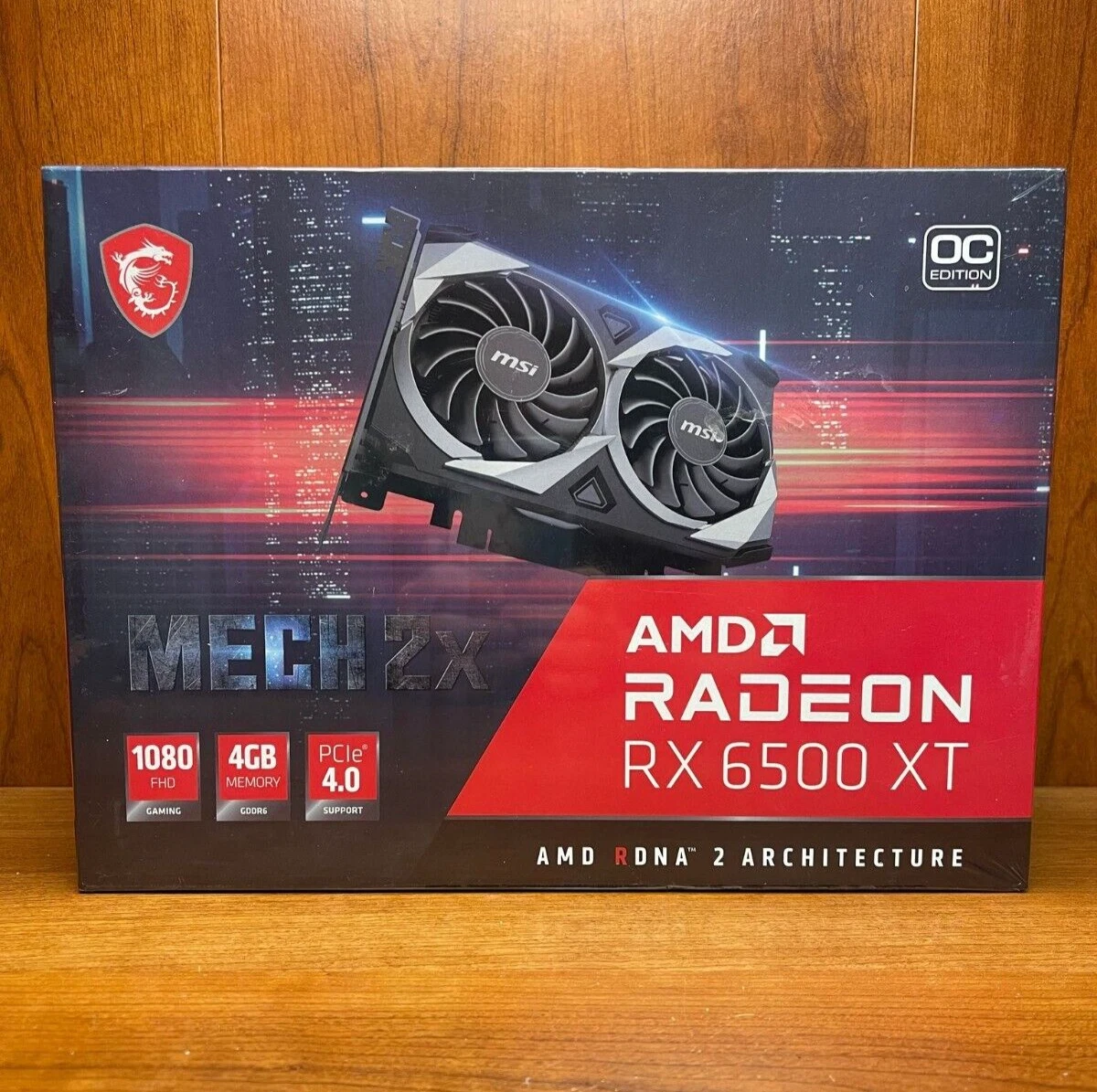 MSI Radeon RX 6500 XT MECH 2X OC 4GB GDDR6 Graphics Card NEW