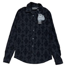 NWT Killstar Chris Cross Button Up Shirt Women's Medium Whimsygoth Emo
