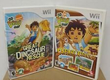 Nintendo Wii & Wii U Go Diego Safari + Dinosaur Rescue Nick Jr. Tested Game Lot