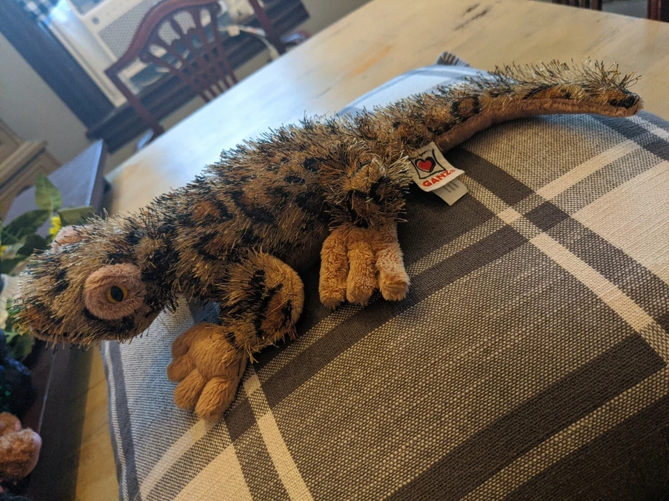 GANZ WEBKINZ Leopard Lizard Tan & Brown Plush Stuffed Animal *NO CODE* - Image 2 of 3