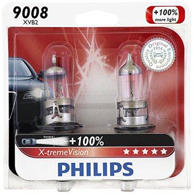 2x Philips 9008 H13 X-tremeVision Upgrade Headlight 100% More Light Bulb 60/55W
