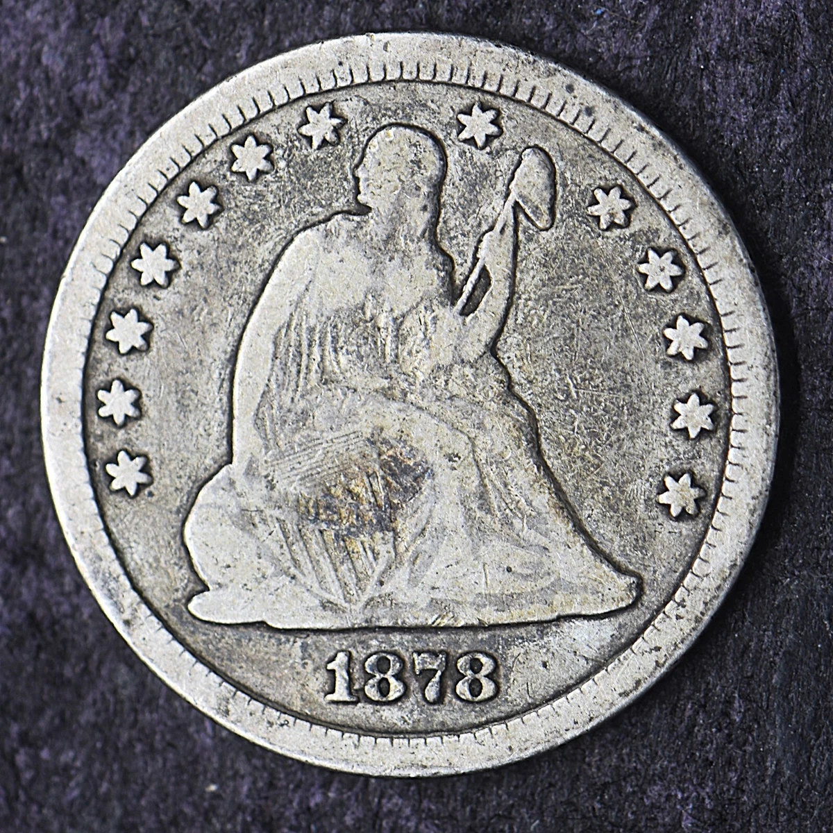 1878 Year Seated Liberty US Quarters (1838-1891) for sale | eBay