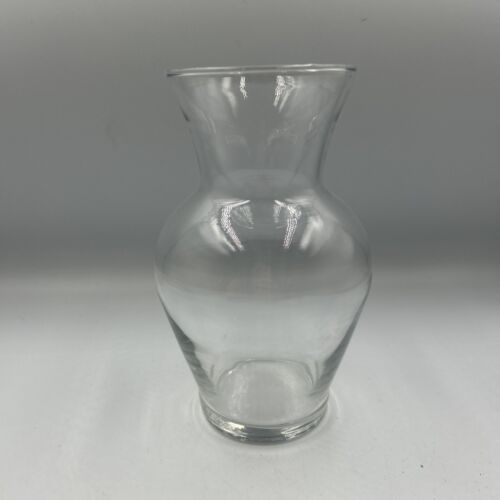 Clear Beta Fish Bowl Flower Vase Glass Urn 7" tall and 4" wide - Picture 3 of 8