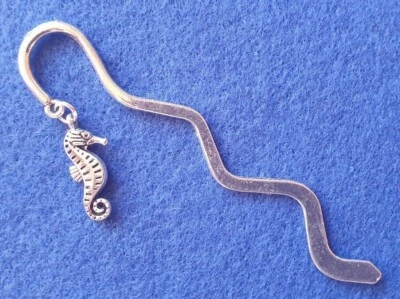 DESIGN BY KIMPENINC Tibetan/Antique Silver Bookmark with Sea Horse Charm ∞ Gift Wrapped