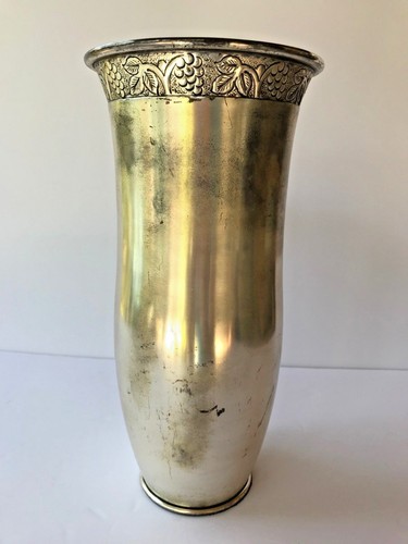 Pottery Barn Tall Silver Vase Ebay