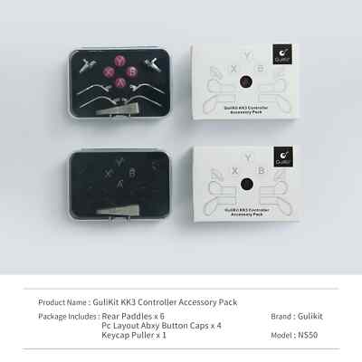 For GuliKit KK3 Max KK3 Pro Controller Accessories Pack with Paddles,ABXY Button