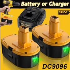 1-2PACK 8.0Ah 18V For Dewalt 18 VOLT XRP DC9096 Li-ion Battery DC9096-2/Charger