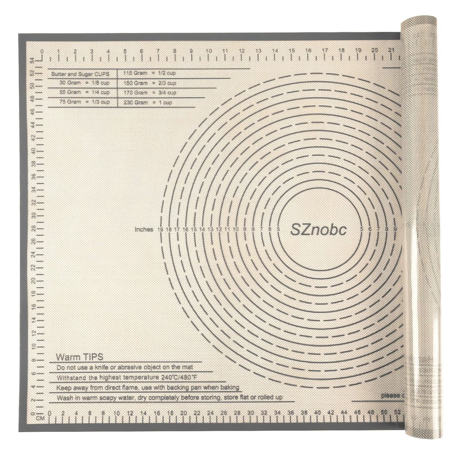 Silicone Pastry Mat 26x34 Inch Baking Mat with Measurement, Perfect for Dough...
Opens in a new wind