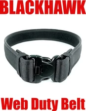 Blackhawk Reinforced 2.25-Inch Web Duty Belt with Loop Inner, Black- XXL