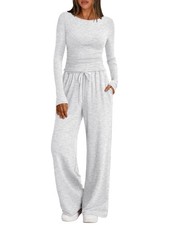 Trendy Queen Womens Lounge Two 2 Piece Sets Comfiest Airport Outfits Travel M...