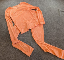 NWOT Trick Or Treat Sleep Pumpkin Pajamas Size 10 Orange Jack O Lantern PJs