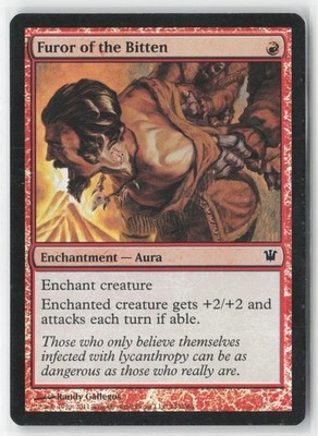 Furor of the Bitten 143 Common Innistrad Magic: The Gathering Foil Near Mint