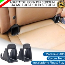 GUIDE ISOFIX ADATTATORI SEGGIOLINO PER FORD ECOSPORT MK2 NERO PROTEZIONE SEDILI