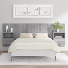 WALPLUS Grey Sonoma Slumber Station Hutch Elegant Domestic Decor Solution