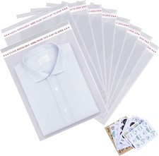 12x16 inches Large Clear Resealable Cellophane Bags for Packaging Products 10...