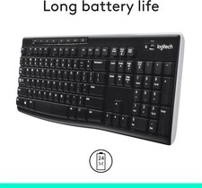 Logitech Wireless Keyboard K270 with Long-Range Wireless NO USB 