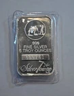 SilverTowne Five Ounce Silver Bar -   Prospector  5 oz  with serial number