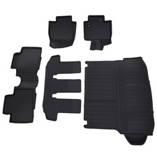 Car Floor Mats Liner For Toyota Highlander 2020-2025 7 Seats Front Trunk