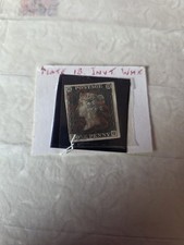 (view)1840 Penny Black Inverted Watermark Plate 1b And High End Stamp Collection