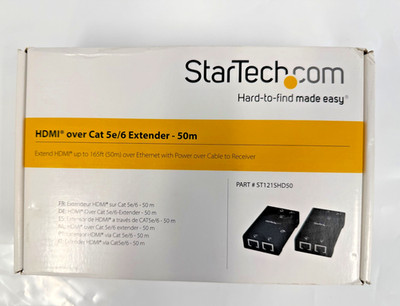 StarTech.COM ST121SHD50 HDMI Over CAT 5e/6 Extender 50M