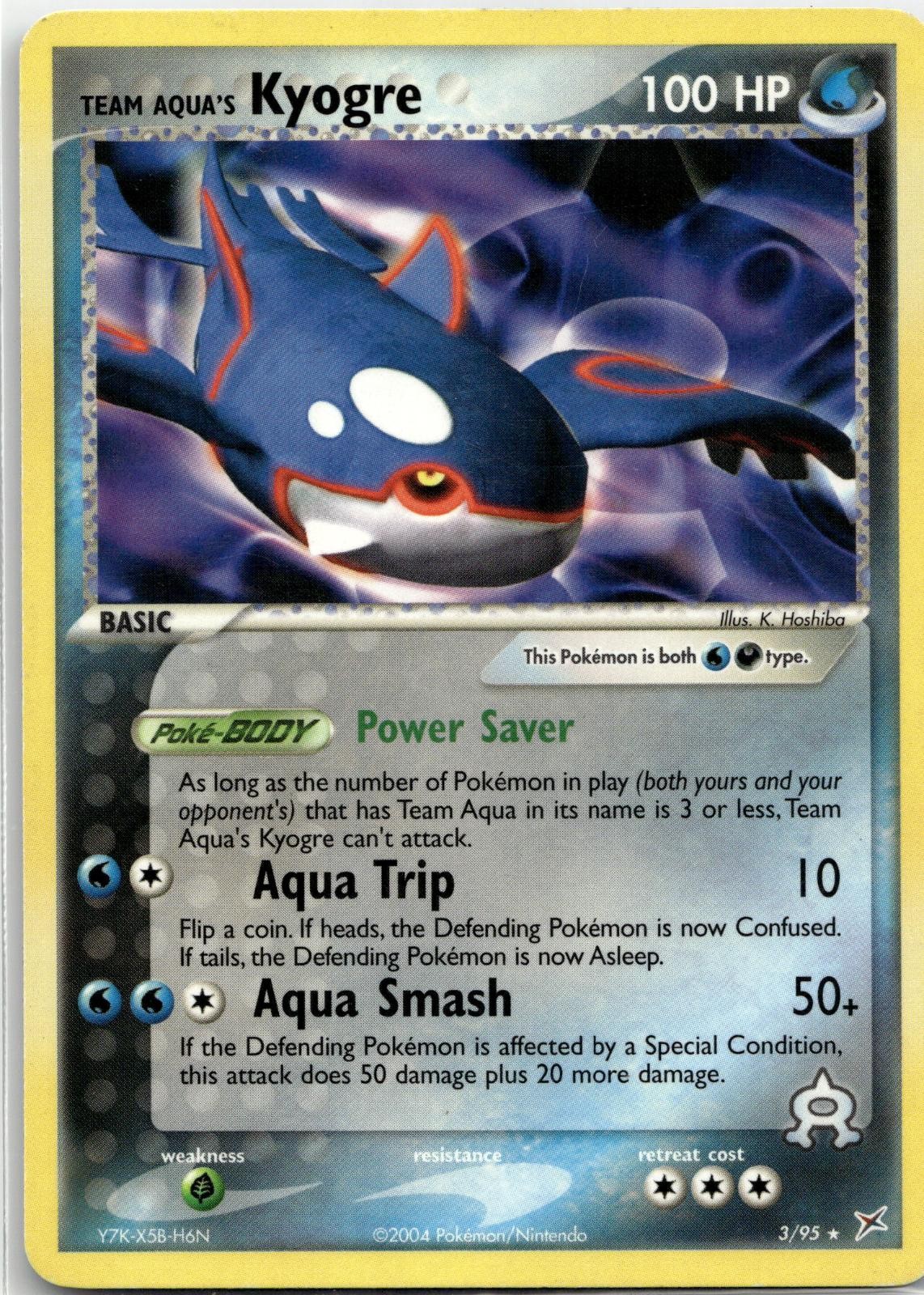 Team Aqua's Kyogre (EX Team Magma vs Team Aqua) 3/095  Pokemon EN LP