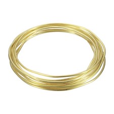 12 Gauge Brass Round Wire, 9.8 ft Craft Tarnish Resistant Beading Wires