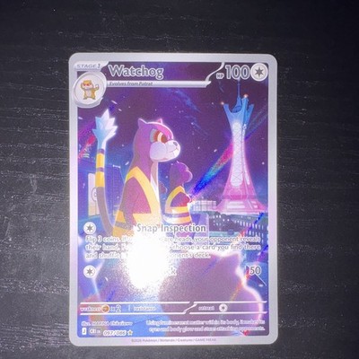 Pokemon TCG Watchog 097/086 Crown Zenith Reverse Holo Rare Eng 2024 100HP