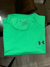 Men's Under Armour Tech Tee Shirt XL Green Black Logo