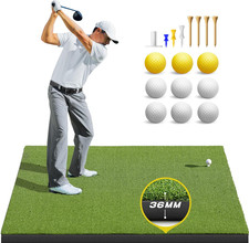 Golf Mat: 5X4Ft 5X5Ft Heavy-Duty Golf Hitting Mats Practice Outdoor/Indoor El